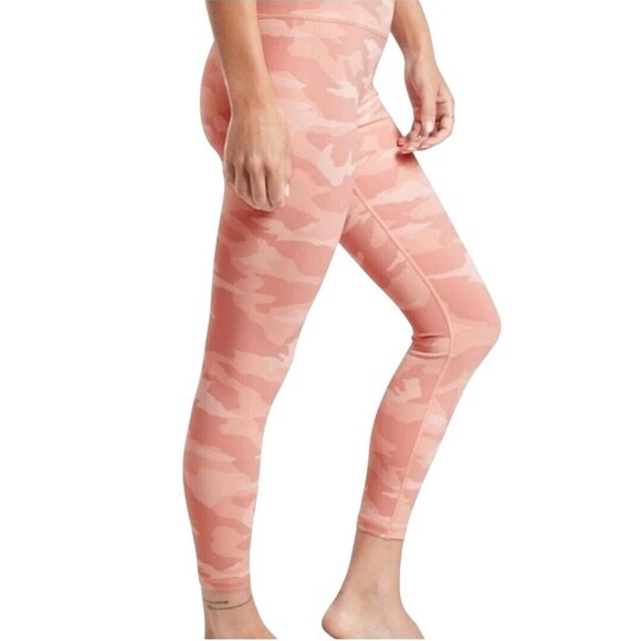 Athleta Elation 7/8 Tights Leggings Pink Camo Plussize Size 1X - Picture 4 of 10